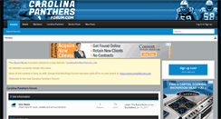 Desktop Screenshot of carolinapanthersforum.com