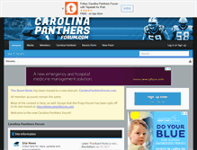 Tablet Screenshot of carolinapanthersforum.com